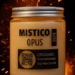 #misticoopus-Mistico-Opus-Elite-Organic Soy Wax Candle-ROMANCE-Noir Flame