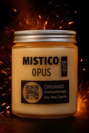 #misticoopus-Mistico-Opus-Elite-Organic Soy Wax Candle-ROMANCE-Noir Flame